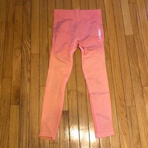 GymShark Ombré Leggings (Peach/Coral) - S
